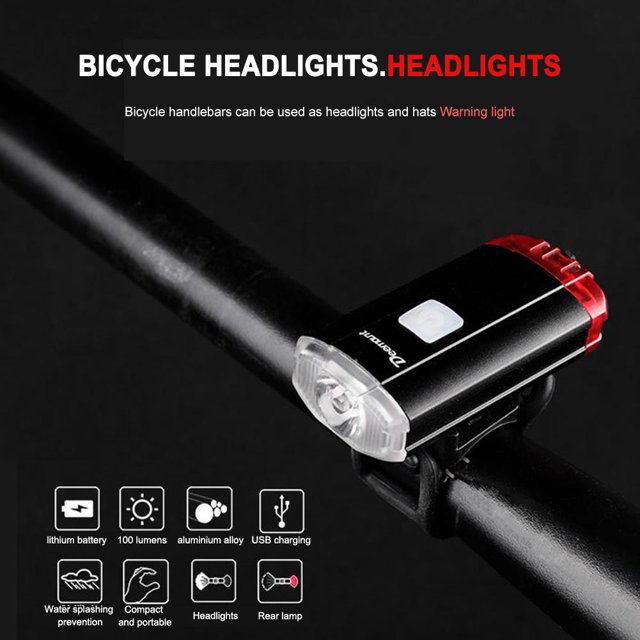 Luz Universal para casco de bicicleta recargable por USB faro trasero delantero y trasero lámpara de advertencia de seguridad para bicicleta MTB piezas para ciclismo Barbie Nuevos Originales