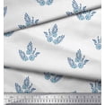 thumbnail image 3 of Soimoi Poly Georgette Fabric Leaves & Floral Block Print Fabric by Yard 52 Inch Wide, 3 of 3