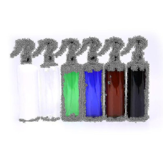 Botellas de Spray de 500ml, subembotellado de plástico, botella rellenable Multicolor, contenedor vacío, herramienta dispensadora abatible, 5 uds.
