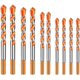 thumbnail image 1 of 10Pcs Tungsten Carbide Masonry Drill Bit Set for Ceramic Porcelain Metal Steel (6/8/10/12mm), 1 of 4