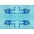 thumbnail image 1 of Ahgly Company Indoor Rectangle Patterned Butterfly Blue Area Rugs, 5' x 7', 1 of 1