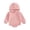 Pink, variant on mgoYE Baby Boys Girls Bubble Romper Solid Jumpsuit Hoodie Fall Winter Clothes with Pockets(Green,12-18 Months)