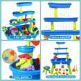 thumbnail image 3 of Richgv Sand and Water Table Toy for Kids, 4-Tier Kids Sand and Water Play Table Beach Summer Toys, Outdoor Activity Sensory Play Water Table for Boys Girls, 3 of 6