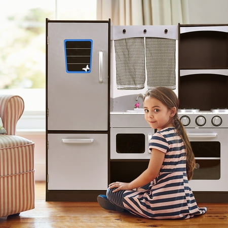 Gymax Kids Cooking Pretend Play Toy Wooden Kitchen Set Children Playset Vintage Walmart Canada