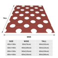 thumbnail image 3 of Bingfone Maroon And White Polka Dot Print Flannel Fleece Blanket Throw Blanket for Bed,Sofa,Couch,Travel,Camping(50"x40" ), 3 of 8