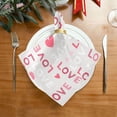 thumbnail image 2 of Coolnut Valentine's Day Love Heart Cloth Napkins Set of 1,Reusable Washable Polyester Dinner Table Napkins for Family,Kitchen,Dining,Party Decor, 2 of 7