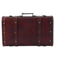 thumbnail image 1 of Portable Antique Suitcase Wooden Case Photography Props Craft Decoration Box Ornament, 1 of 5