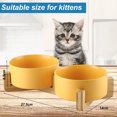 thumbnail image 2 of Cuenco de cerámica para perros y gatos con soporte para alimentador de comida y agua, juego de cuencos para mascotas, moderno, bonito y pesado, 2 of 5