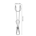 thumbnail image 2 of AURARMLET 12Ud Clip Para Ropa De Acero Inoxidable Negro Para Uso En Hogar, 2 of 8