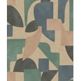 thumbnail image 2 of Taupe Aqua Modern Asbtract Geometric Wallpaper, 2 of 4