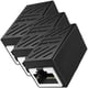 thumbnail image 1 of Conector Doble LAN LinkFusionBlack 3 Pzas Acoplador RJ45 Hasta 1000Mbps Interior Negro Plástico y Metal, 1 of 2