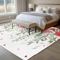 thumbnail image 4 of 5'x7' Area Rugs for Living Room Bedroom, Pink Spring Floral Washable Rug Carpet Runner Indoor Outdoor, Weeping Romantic Flowers Pastoral Non Slip Floor Mats Area Rug for Kitchen, Nursery, 4 of 8