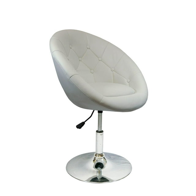 Nicer Furniture Rounded Leisure Bar Stool in White