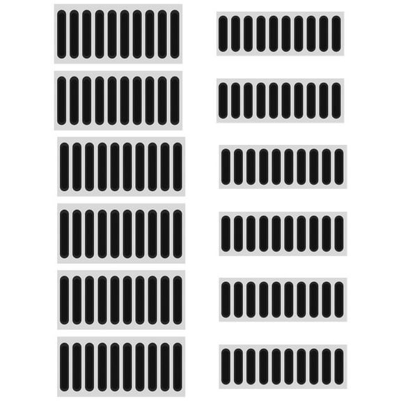 Milisten Speaker Sticker Dustproof Mesh Phone Accessory 120Pcs Black Polyester 0.1in