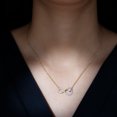 thumbnail image 4 of Rosec Jewels - Lab Diamond Infinity Necklace with Heart (Half Carat, EF-VS Grade)- Gift for Valentines Day, 14K Yellow Gold, 4 of 7