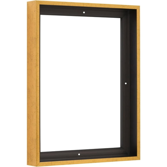 Pixy Canvas 24x40 inch Floater Frame for 1.5" Deep Canvas Paintings, Wood Panels & Stretched Canvas Boards. 4 Colors Available (Rustic Gold, 24 x 40)