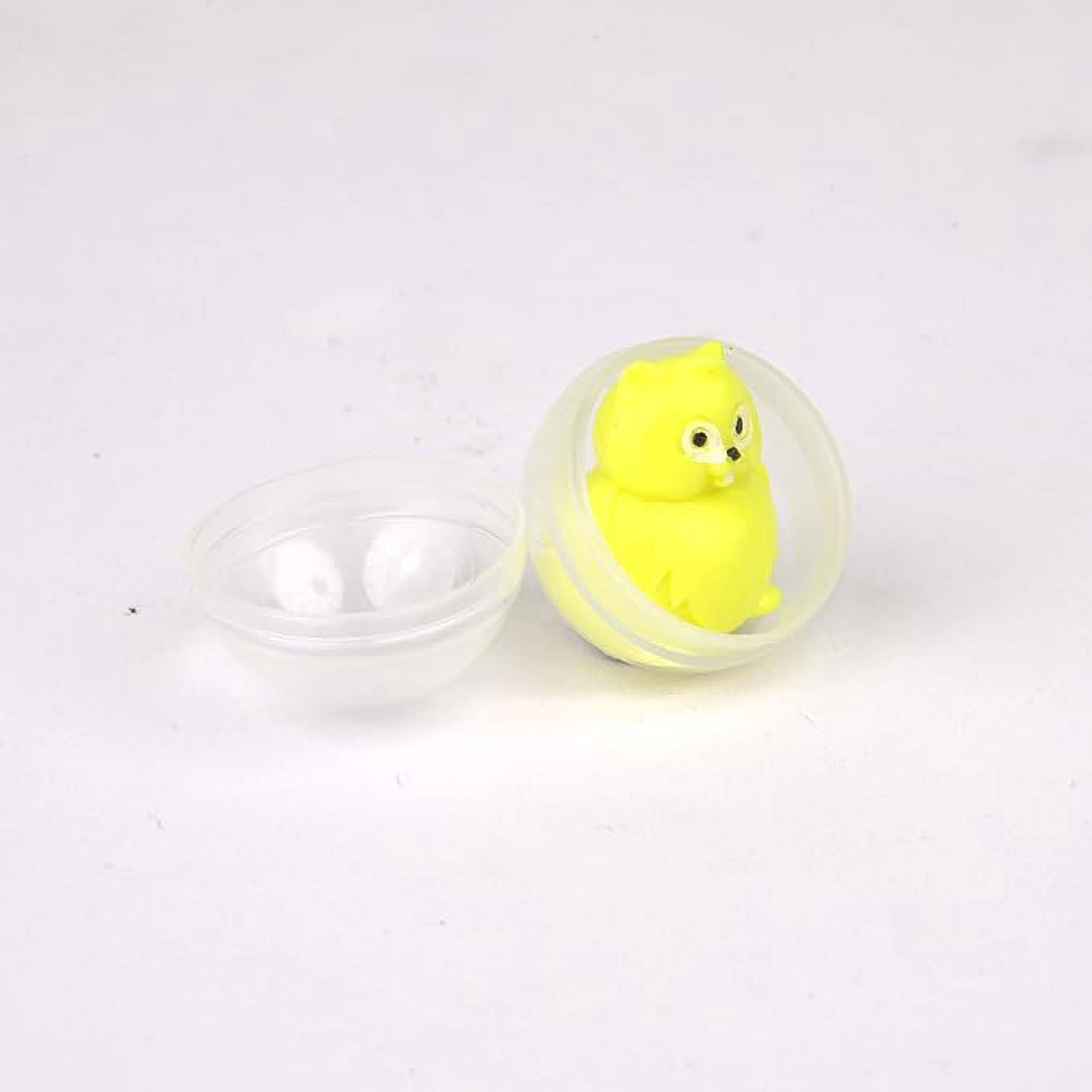 Entervending Vending Machine Empty Round Capsules 1.1” 250 pcs Bulk Capsule for Toy Gumball Machines Small Clear Containers Surprise for Kids Party Favor Prize