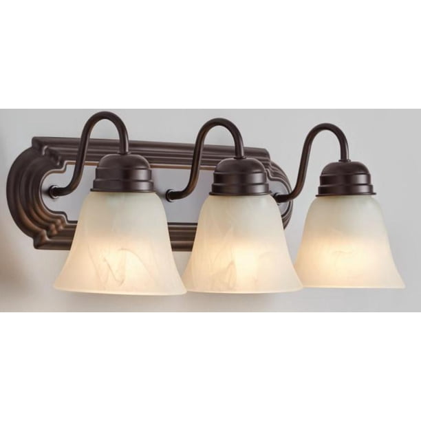 Mainstays 3 Light Vintage Vanity Light Bronze Walmart Com Walmart Com