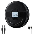 thumbnail image 1 of Reproductor de CD PortáTil, Reproductor de CD Bluetooth con Altavoz Dual, Recargable con Cable Auxiliar para Auriculares para Coche, 1 of 5