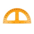thumbnail image 1 of Practical Protractor Portable Teaching Tool Creative Drafting Supplies Students Stationery for Home School Teacher (Yellow), 1 of 8