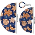 thumbnail image 3 of FMSHPON Christmas Gingerbread Cookies Xmas Christmas Tree Skirt Stand Mat for Holiday Party Decoration Indoor Outdoor 36 inches, 3 of 6