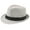 Gray, variant on Fewfanhot Classic Jazz Hat Straw Hat for Mens and Women Sun Beach Derby Panama Summer Hats w Brim Black to White