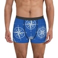 thumbnail image 2 of Bingfone Compass Men's Underwear - Casual Stretch Boxer Briefs-Small, 2 of 7