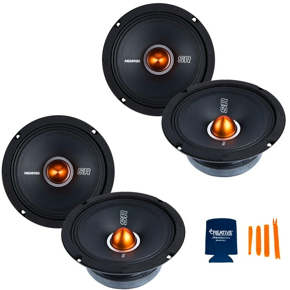 Memphis Audio 4 SRXP62 SRX Pro Audio 6.5" 4-Ohm Mid Drivers
