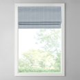 thumbnail image 5 of Dovelina Basketweave Room Darkening Cordless Roman Shade, Blue, 64" L x 35" W, 5 of 7