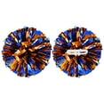 thumbnail image 1 of Uxcell 2 Pcs Pompones de Animación Metálicos de 12" con Anillos de Mango para Baile y Animación Azul Naranja, 1 of 6