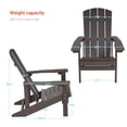 thumbnail image 2 of CHYVARY 1 Peak Adirondack Chair, Fire Pit Outdoor Patio Furniture,Brown, 2 of 6