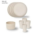thumbnail image 3 of Stephan Roberts Wheat Straw Dinnerware Set Unbreakable Microwave Safe Plates, Bowls, and Cups Set of 12 Cream, 3 of 9