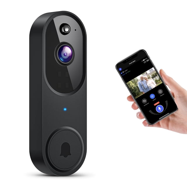 Cámara de videoportero inalámbrica GridTera 1080p con detección de IA