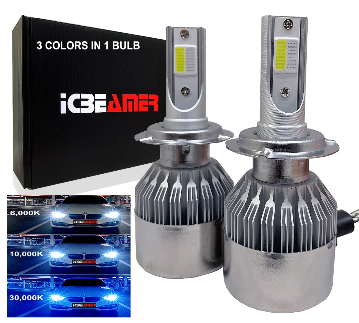 9005 LED Headlight Bulbs High Beam 7200LM 6000K 200% Brightness HB3 CSP Chips 
