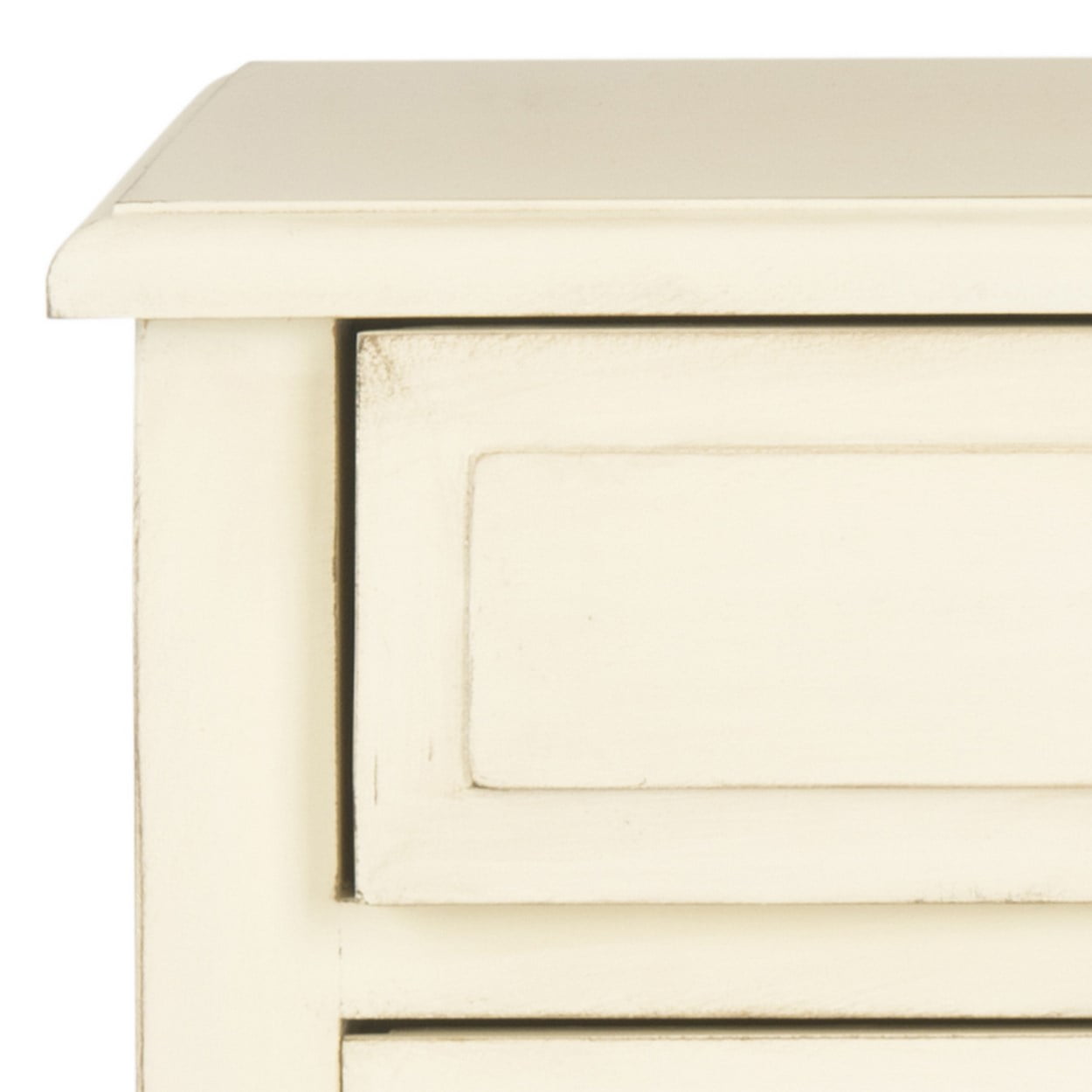 SAFAVIEH Lori Country Nautical End Table w/ 2 Storage Drawers, Barley