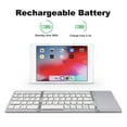 thumbnail image 4 of YOPTOP Foldable Bluetooth Keyboard with Touchpad Compatible with iOS/Mac OS - Multi Device Rechargeable Wireless Keyboard with Trackpad for iMac  iPad  iPad Pro  iPad Air  iPad Mini, 4 of 7