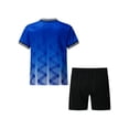 thumbnail image 2 of iixpin Kids Boys Active Soccer Jersey Set 2 Piece Football Sports Team Training Uniform Blue 7-8, 2 of 7