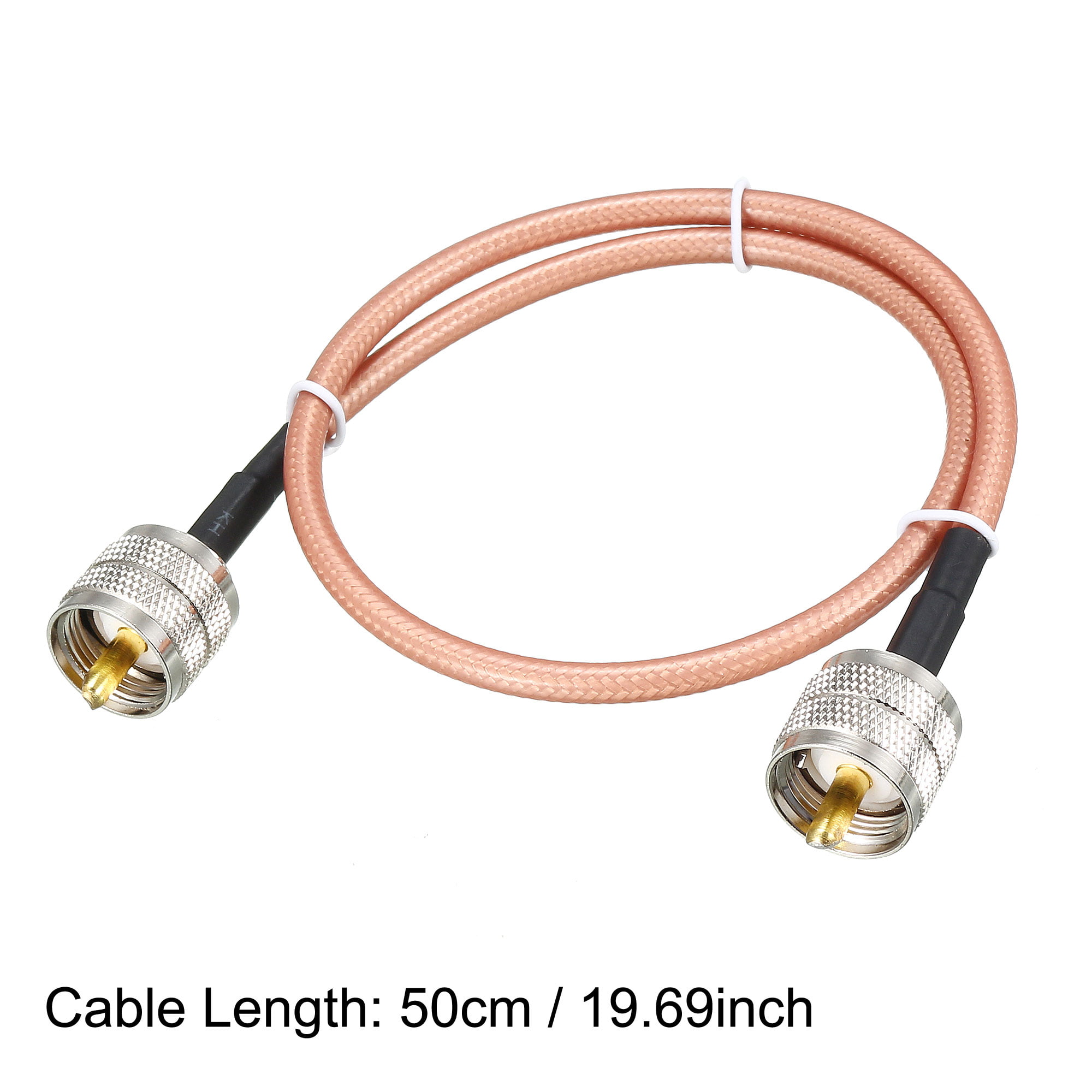 USA-CA RG142 F FEMALE to PL259 Coaxial RF Pigtail Cable 