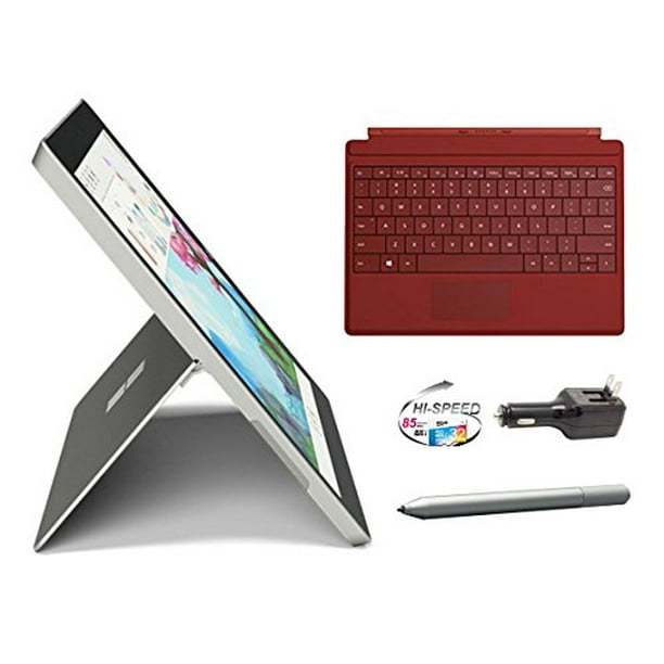 Microsoft Surface 3 Bundle 5 Items 64gb Wi Fi Only Quard Core 10 8 Inch Tablet Original Red Keyboard Surface Pen Samsung 32gb Sdhc Card And 2 In 1 Travel Charger Walmart Com Walmart Com