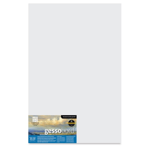 Ampersand Gessobord - 20" x 30", 1-1/2" Cradled