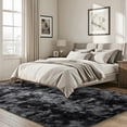 thumbnail image 3 of Alfombra ISEAU 152x244 cm Shaggy Antideslizante Gris Oscuro, 3 of 9