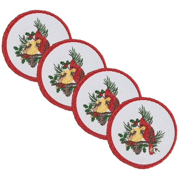 Park Designs Holiday Cardinal Love Trivet Set of 4