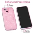 thumbnail image 5 of Loeoel Funda Para Iphone 14 Con Purpurina Compatible Con Magsafe Girly Cute Sparkly Magnetic Mag Safe Pretty Phone Case Para Mujer Bedazzled Bling Sparkle Slim Bright Silicone Rubber Jelly Rosa Claro, 5 of 5