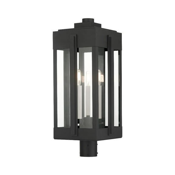 Livex Lighting - Lexington - 3 Light Outdoor Post Top Lantern in Style - 10.25