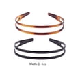 thumbnail image 2 of 2 piezas de diadema de plástico rígido para mujer, diadema negra y marrón, diadema premium para el pelo Ormromra WMZY-179, 2 of 4
