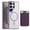 Purple, variant on Dteck for Samsung Galaxy S25 Ultra with Magnetic Removable Magnetic Card Holder Wallet, With Magnetic Wallet Cards, Shockproof Slim Back Hard Case, Desertgold