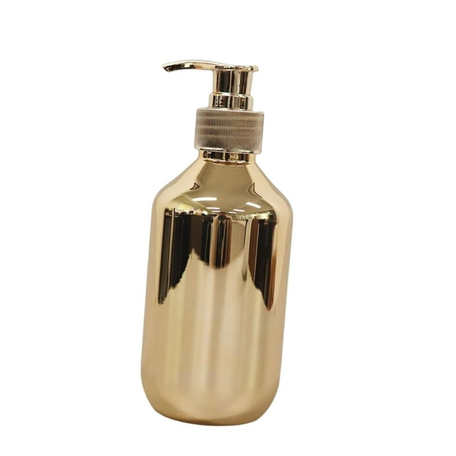Refillable Pump Bottle Dispenser Pump Soap Dispenser for Home Gold