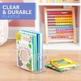 thumbnail image 4 of primebox Plastic Food Storage 4 Pack Clear Container Bin with Handles for Organizing Kitchen, Pantry, Refrigerator, Freezer, Pantry, Cabinet, Closet, Bathroom. 10”x4”x5”, 4 of 7