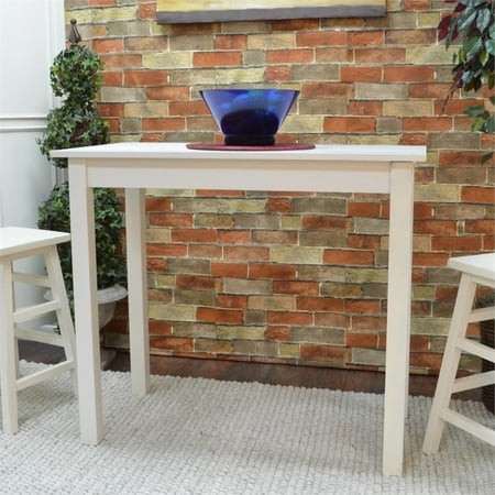 Carolina Classics Noah Pub Bar Table in Antique White