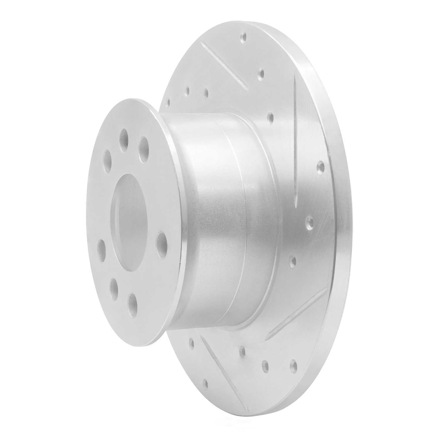Dynamic Friction Company 631-74036R DFC Brake Rotor - Drilled And Slotted - Silver